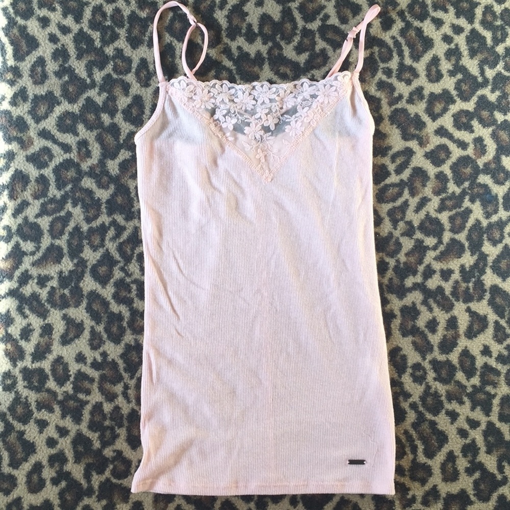 Hollister pink tank top